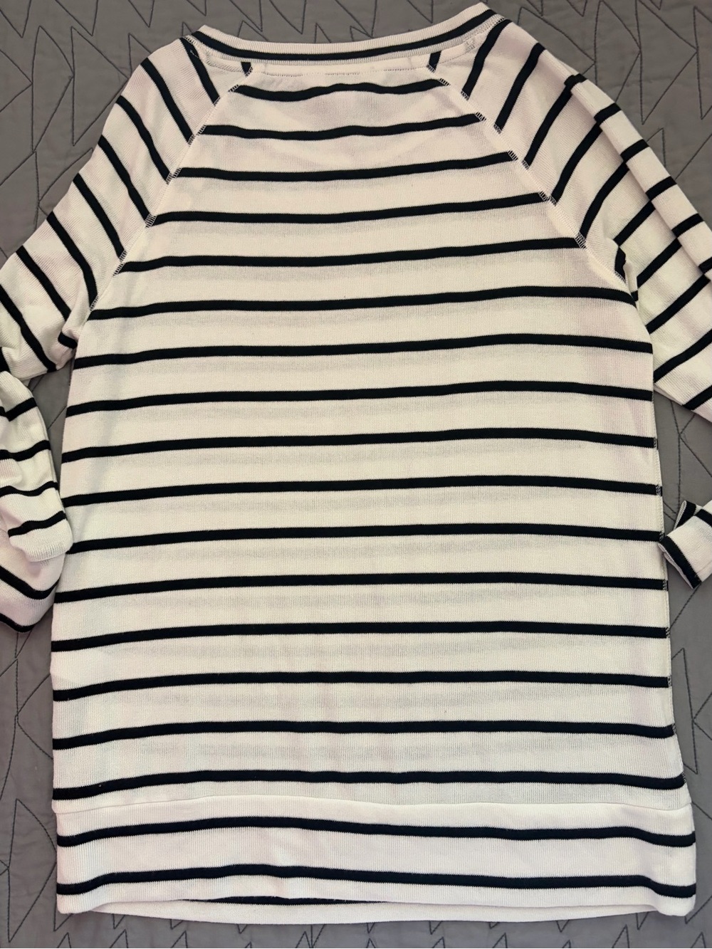 Market and Spruce Knit Top Black/White - Picture 4 of 5